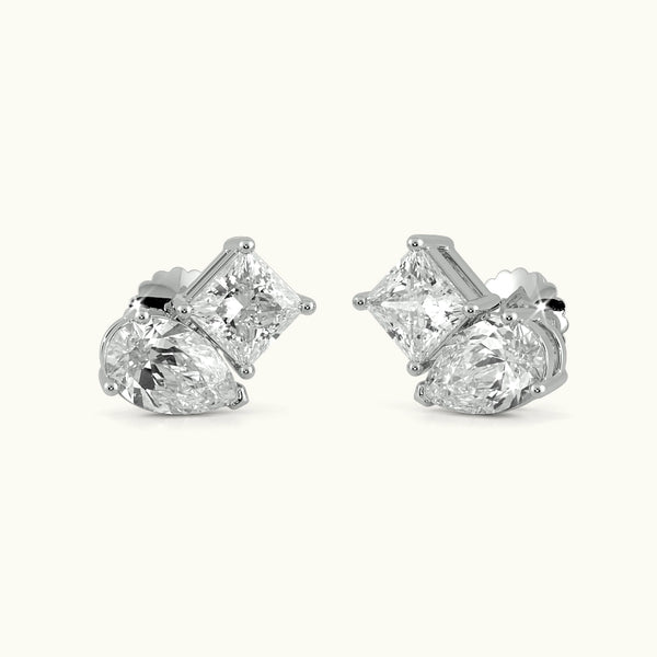 Two Peas In A Pod Stud Earrings