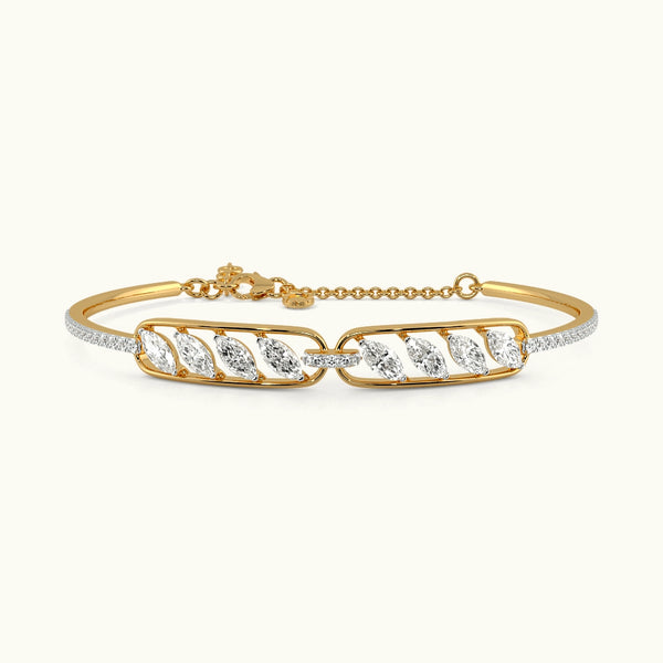 The Tug Of War Oval Bangle