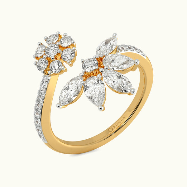 Branch Of Grace Floral Open Top Ring