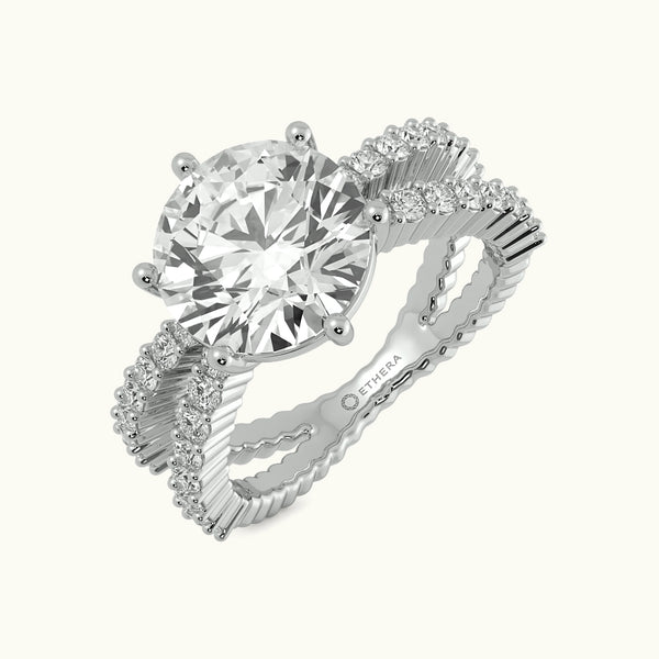 Bold Bloom Solitaire Ring