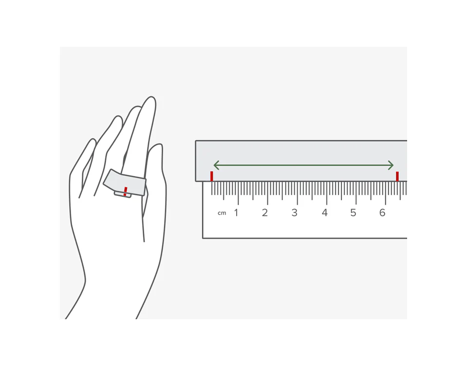 How to measure your finger